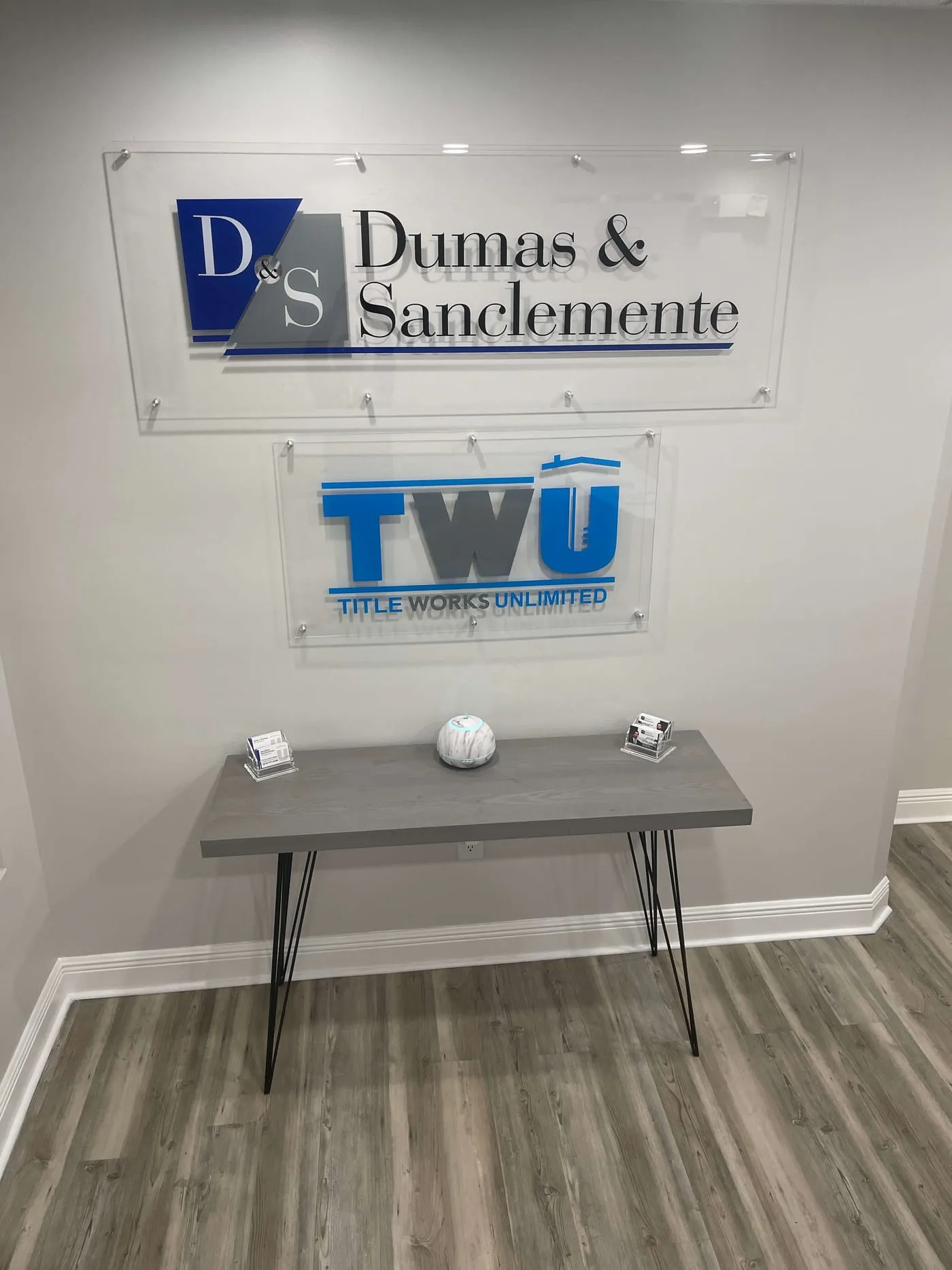 Reception area of the Lutz office